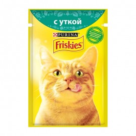 Friskies Корм для кошек c уткой в подливе 85 гр