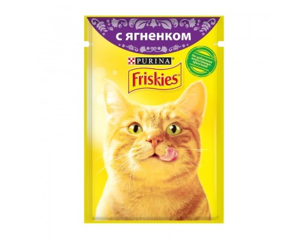 Friskies Корм для кошек c ягненком в подливе 85 гр