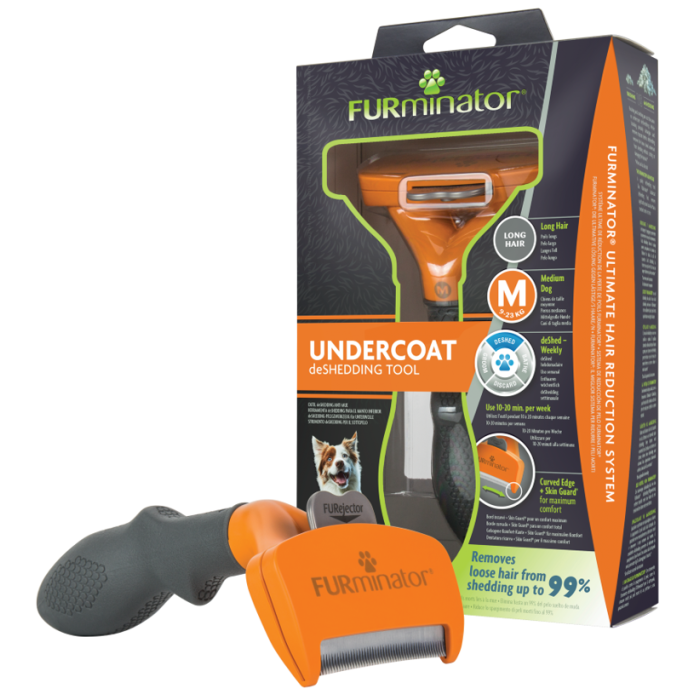Фурминатор FURminator Dog Undercoat M Long Hair для собак средних пород с длинной шерстью