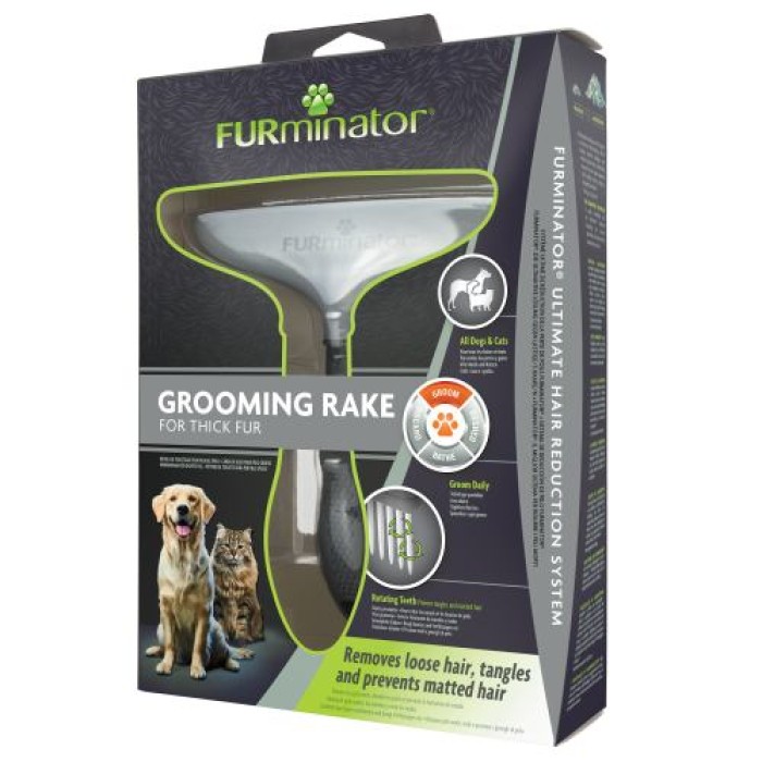 Граблі FURminator NEW з зубцями, що обертаються.
