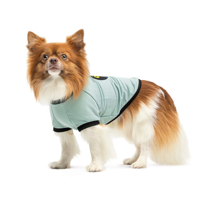 Футболка Pet Fashion Oscar, для собак, бавовна, трикотаж рібана, блакитна, XXS