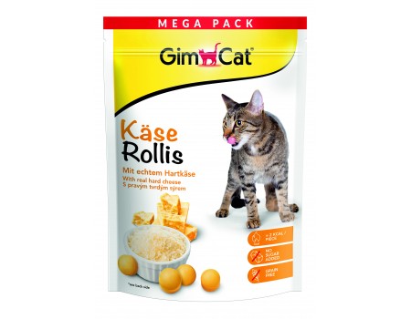 Витамизированные таблетки для кошек GimCat Kase Rollis сырные шарики, 425 г