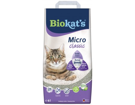 Наповнювач для котячого туалету Biokat's Micro Classic, 6 л