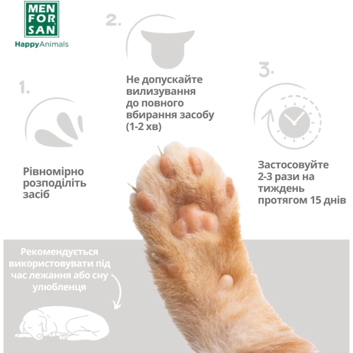 Menforsan Гель-защита лап, для собак и кошек, 60мл
