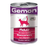 Gemon Cat Chunkies with Beef – Adult консерви для котів шматочки яловичини, 0,415 кг
