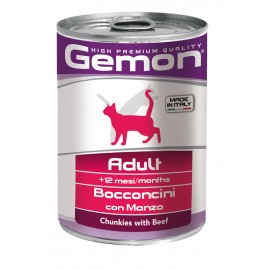 Gemon Cat Chunkies with Beef – Adult  консервы для  кошек кусочки говя..