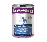 GEMON DOG Wet Chunks with Tuna and Salmon – Adult Medium консерви для ..