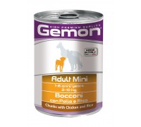  GEMON DOG WET Adult Mini Chunks with Chicken and Rice – консервы для ..