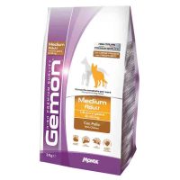 GEMON Medium Adult with chicken полнорационный корм для взрослых собак средних пород на основе мяса курицы, 3 кг