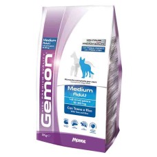 GEMON Medium Adult with tuna & rice полнорационный корм для взрослых собак средних пород на основе тунца и риса, 3 кг