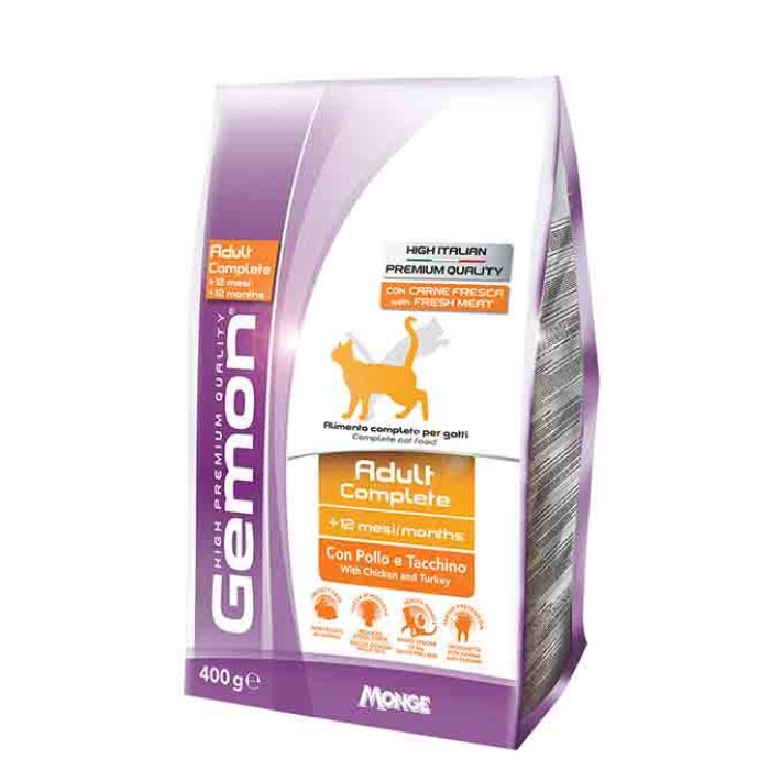 Gemon Cat Adult Complete with Chicken and Turkey повнорационний корм для дорослих кішок від 1 до 10 років, 20 кг