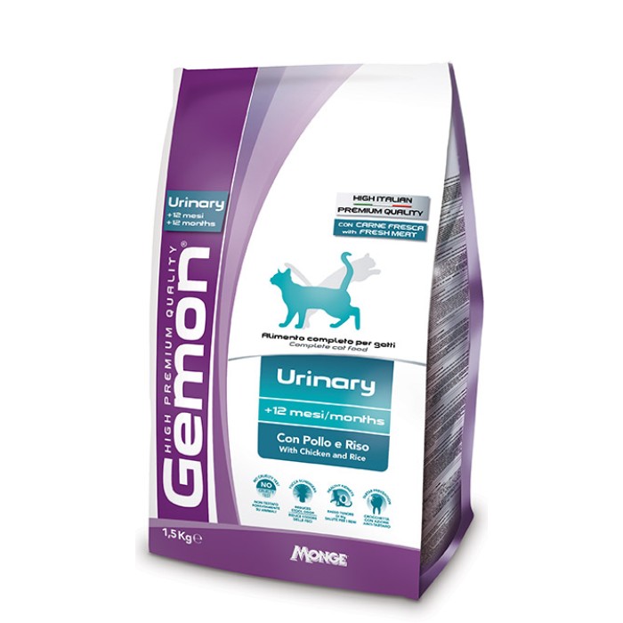 GEMON CAT Urinary with Chicken and Rice полнорационный корм для профилактики мочекаменной болезни для взрослых кошек с курицей и рисом, 2 кг 