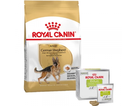 Сухой корм ROYAL CANIN GERMAN SHEPHERD ADULT 11 kg + лакомство EDUC 30 шт.