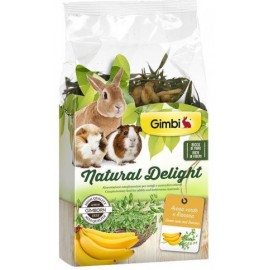 GimBi Natural Delight лакомство для гызунов, овес и банан 100гр..