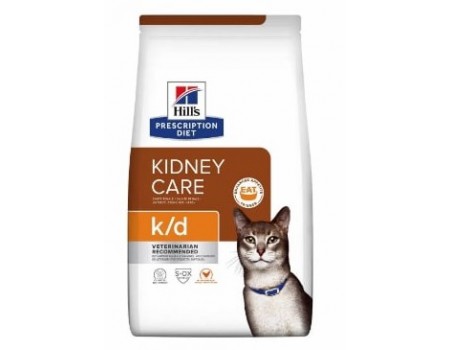  Hills PD Feline K/D  Лечебный корм для котов Рекомендован при болезнях почек  СКХ, курица -8 кг
