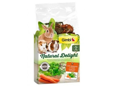 GimBi Natural Delight Травяной микс, травы и морковь, 100 г