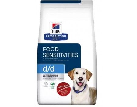 Hills PD Canine D/D Утка для собак при кожных реакциях - 12 кг