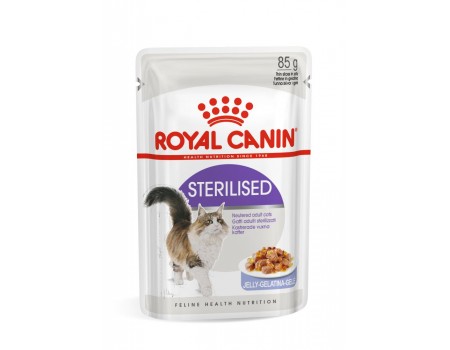 Влажный корм для взрослых стерилизованных кошек ROYAL CANIN STERILISED IN JELLY 0.085 кг