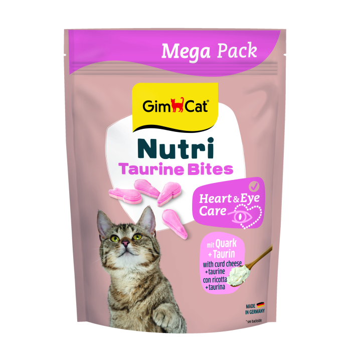 Вітаміни GimCat NUTRI TAURINE BITES QUARK для котів із сиром і таурином 425г