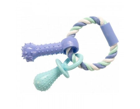 Игрушка GimDog Дент Плюс веревка/кольцо с термопластичной резиной 15 см