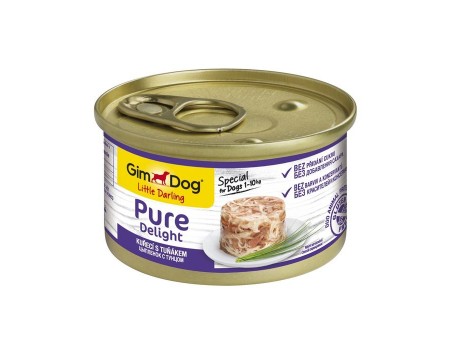 Вологий корм для собак GimDog LD Pure Delight курка та тунець, 85 г