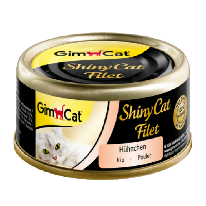 Консервы для кошек Gimcat Shiny Cat Filet Gimpet Цыпленок с манго 70г