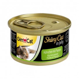 Консервы Gimpet Shiny Cat для кошек курица и папайя 70г