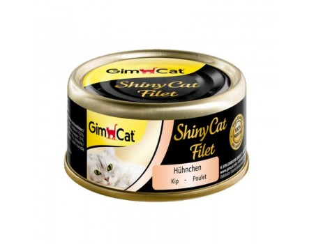 Консерви Gimpet Shiny Cat Filet для кішок курка 70г