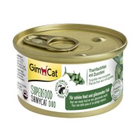 Консервы Gimpet Shiny Cat Superfood для кошек тунец и цукини 70г