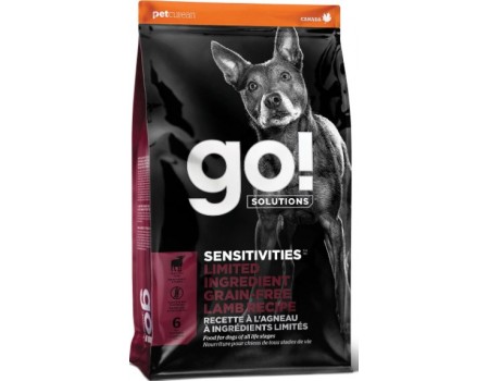 Go! Sensitivities Grain Free Lamb Recipe - Гоу! Сухой корм для щенков и взрослых собак с ягненком 1,6 кг