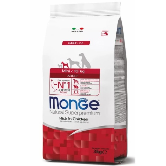 Сухий корм MONGE DOG Mini Adult курка з рисом, 800 г