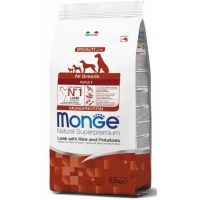 MONGE SPECIALITY LINE ALL BREEDS ADULT LAMB, RICE AND POTATOES Корм з ягнятком, рисом та картоплею для дорослих собак усіх порід, 15 кг