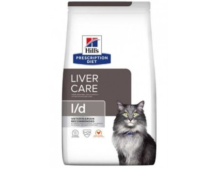 Hills PD Feline L/D - для кошек при заболеваниях печени - 1,5 кг