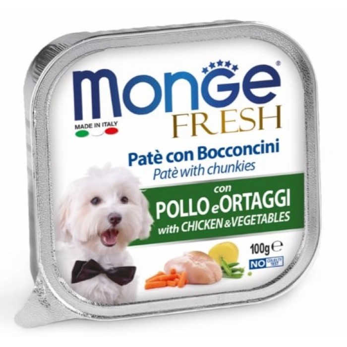 Monge Dog Fresh консерви для собак курка з овочами, 100 г