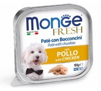 Monge Dog Fresh консервы для собак курица , 100 г..