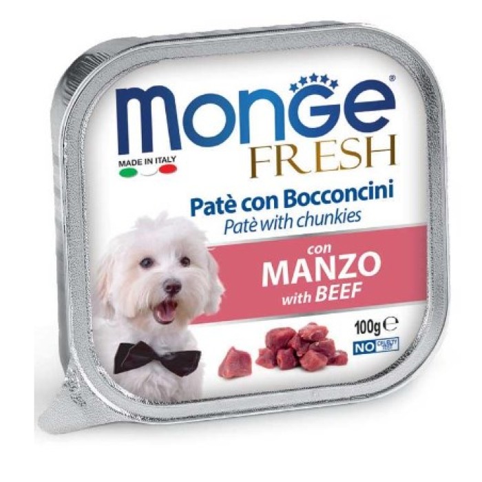 Monge Dog Fresh консервы для собак говядина, 100 г