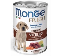 Monge Dog Fresh Puppy консерви для цуценят телятина з овочами, 400 г..