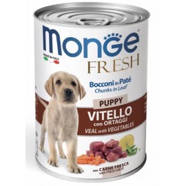 Monge Dog Fresh Puppy консервы для щенков телятина с овощами, 400 г..