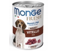 Monge Dog Fresh консервы для собак телятина, 400 г..