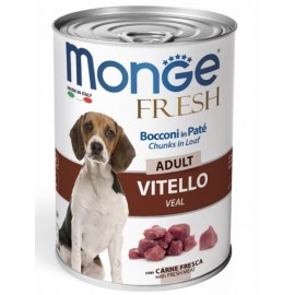 Monge Dog Fresh консервы для собак телятина, 400 г