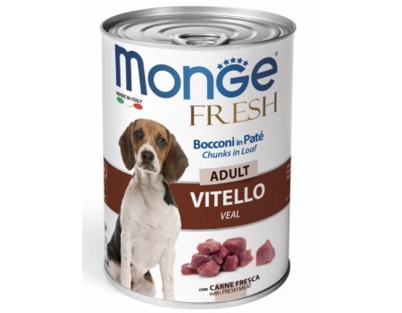 Monge Dog Fresh консервы для собак телятина, 400 г
