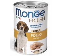 Monge Dog Fresh консервы для собак курица, 400 г..
