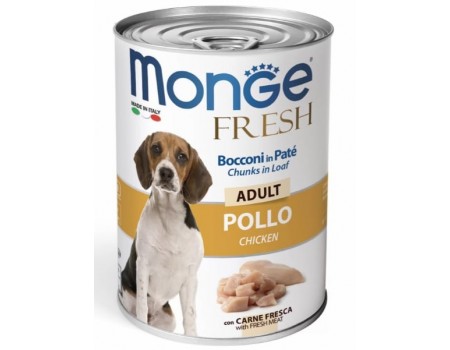 Monge Dog Fresh консервы для собак курица, 400 г