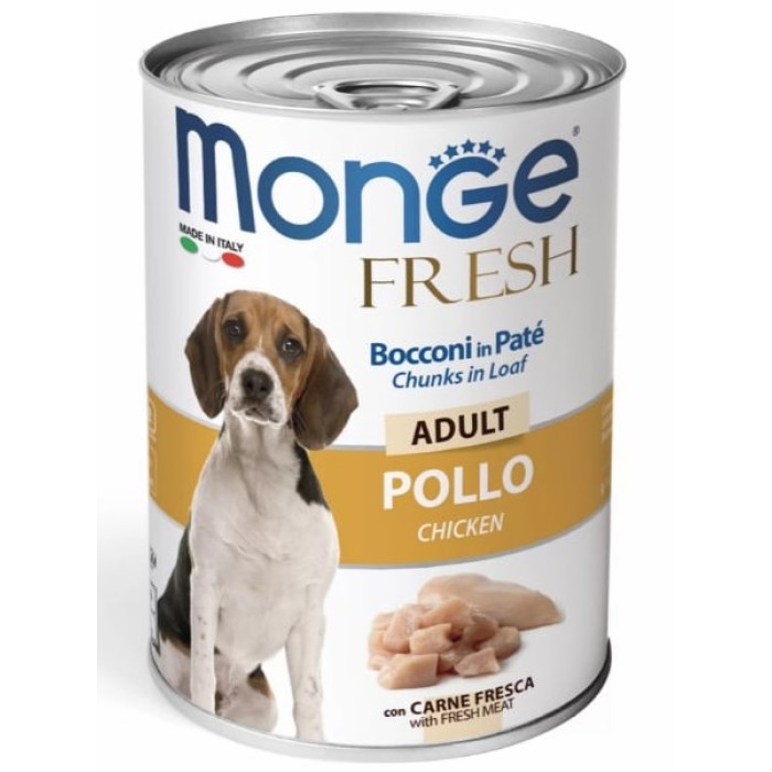 Monge Dog Fresh консервы для собак курица, 400 г