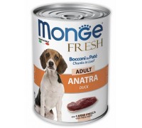 Monge Dog Fresh консервы для собак утка, 400 г..