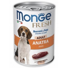 Monge Dog Fresh консерви для собак качка, 400 г..