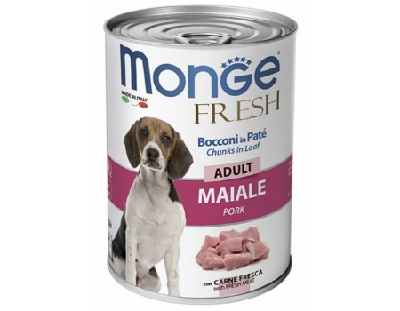 Monge Dog Fresh консервы для собак свинина, 400 г