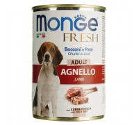 Влажный корм Monge Dog Fresh с ягненком, 400 г..