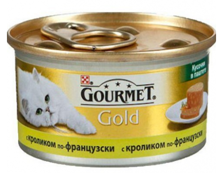 Gourmet Gold кролик по фрацузски (кусочки в паштете) 85 г Гурме Голд