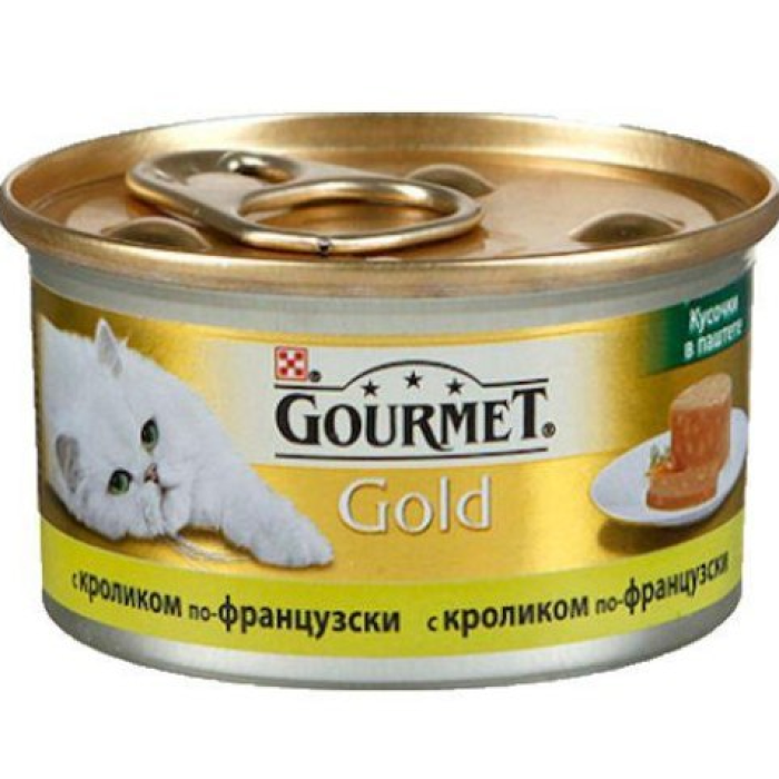 Gourmet Gold кролик по фрацузски (кусочки в паштете) 85 г Гурме Голд
